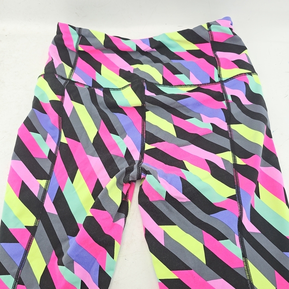 Victoria's Secret Neon Striped Kids Leggings - Picture 3 of 4